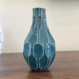 Teal West Elm Vase